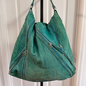 PRE-LOVED Marc by Marc Jacobs Teal Leather Hobo Bag